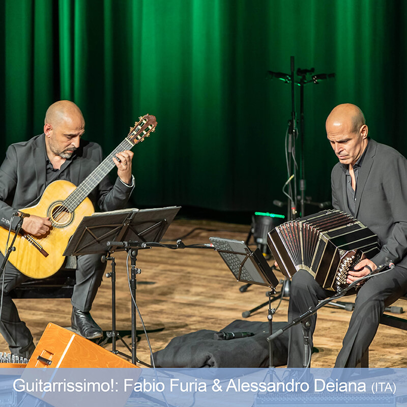 Fabio Furia und Alessandro Deiana beim Gitarrenfestival Saitensprünge 2023 in Bad Aibling