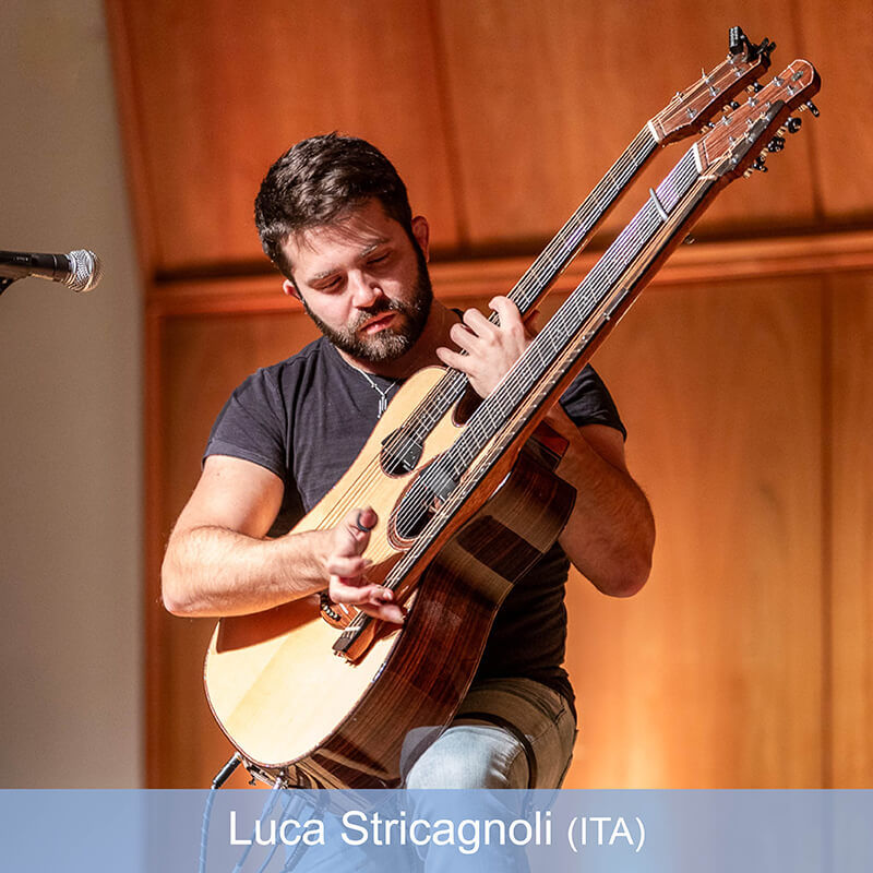 Luca Stricagnoli beim Gitarrenfestival Saitensprünge 2023 in Bad Aibling