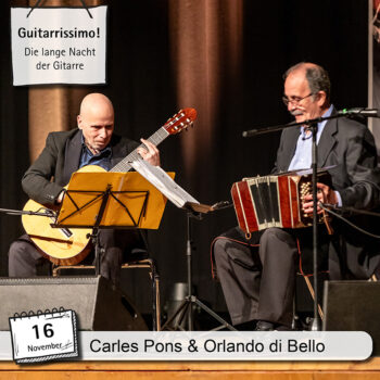 Carles Pons und Orlando di Bello bei Guitarrissimo - Gitarrenfestival Saitensprünge 2024
