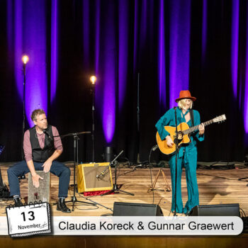 2025-Claudia-Koreck-Gunnar-Graewert Claudia Koreck live beim Gitarrenfestival Saitensprünge 2025